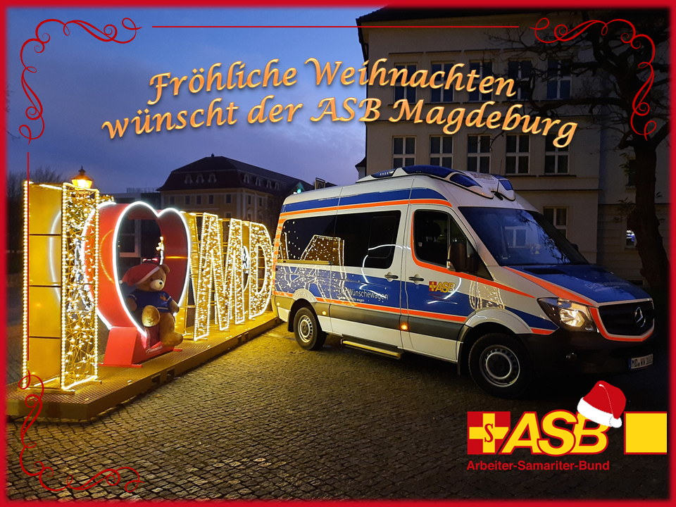 Weihnachtsgrüße vom ASB Magdeburg