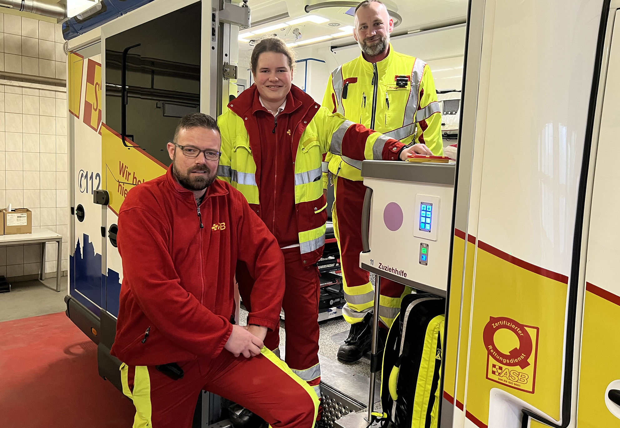 Thorben Heinrichs absolviert ein Praktikum im Rettungsdienst