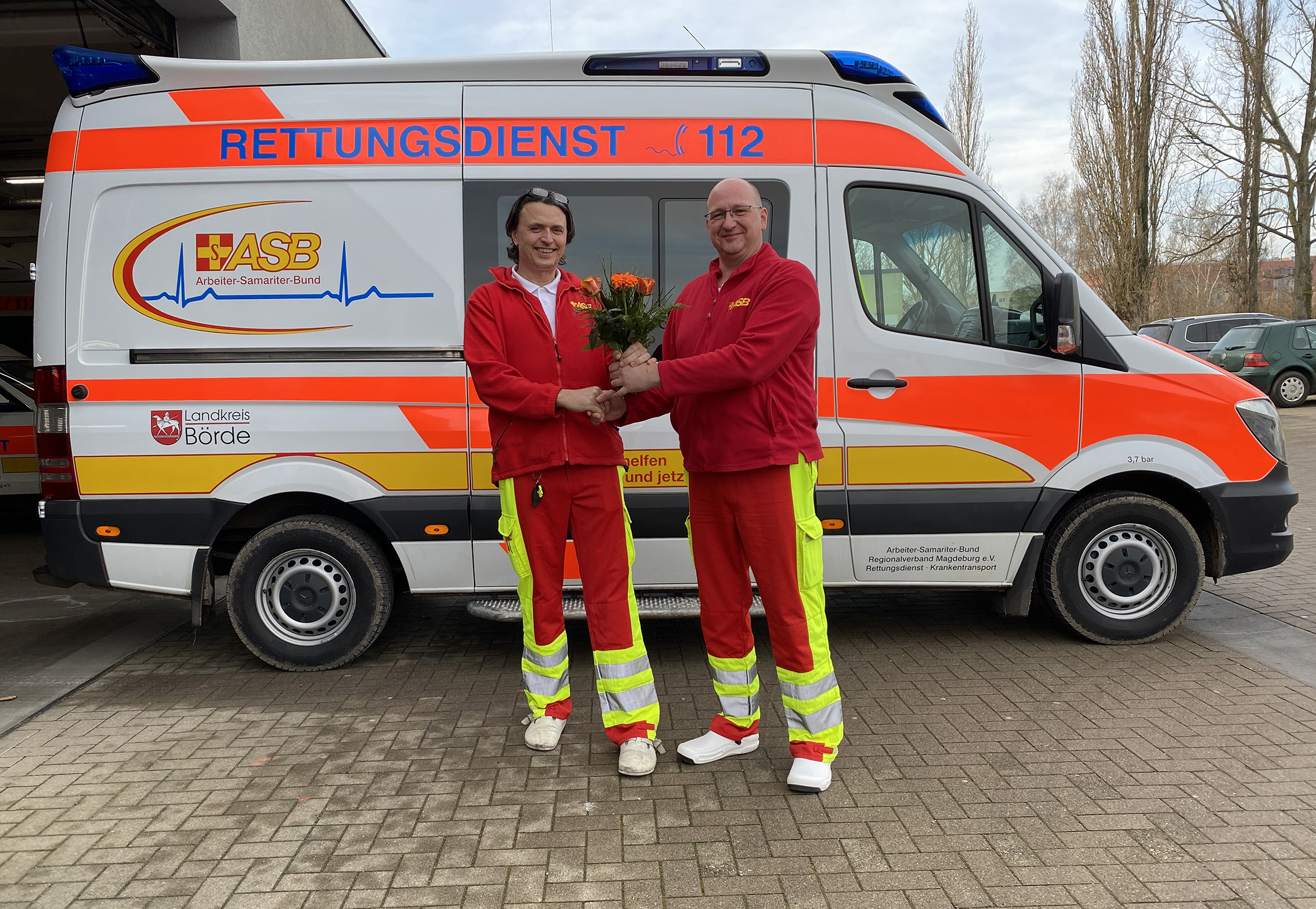 Zwei Dienstjubiläen im Rettungsdienst