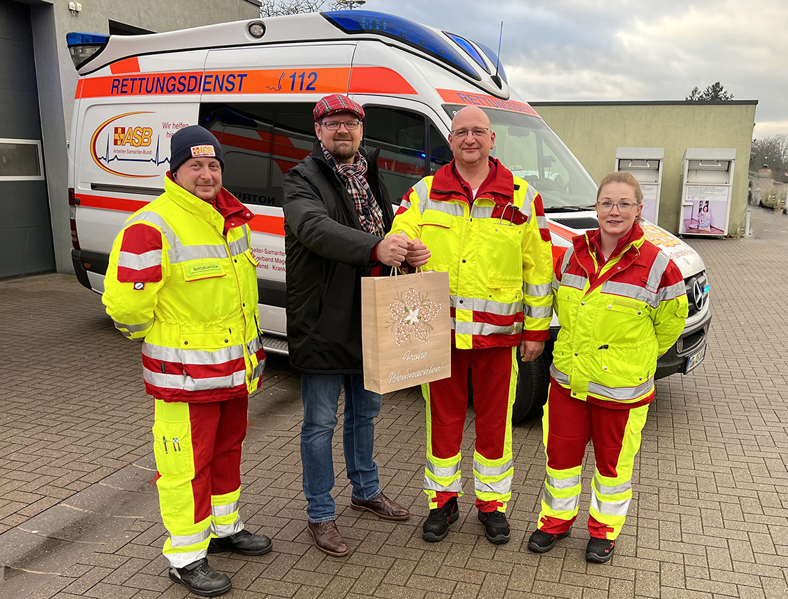 Martin Stichnoth besucht Rettungswache 