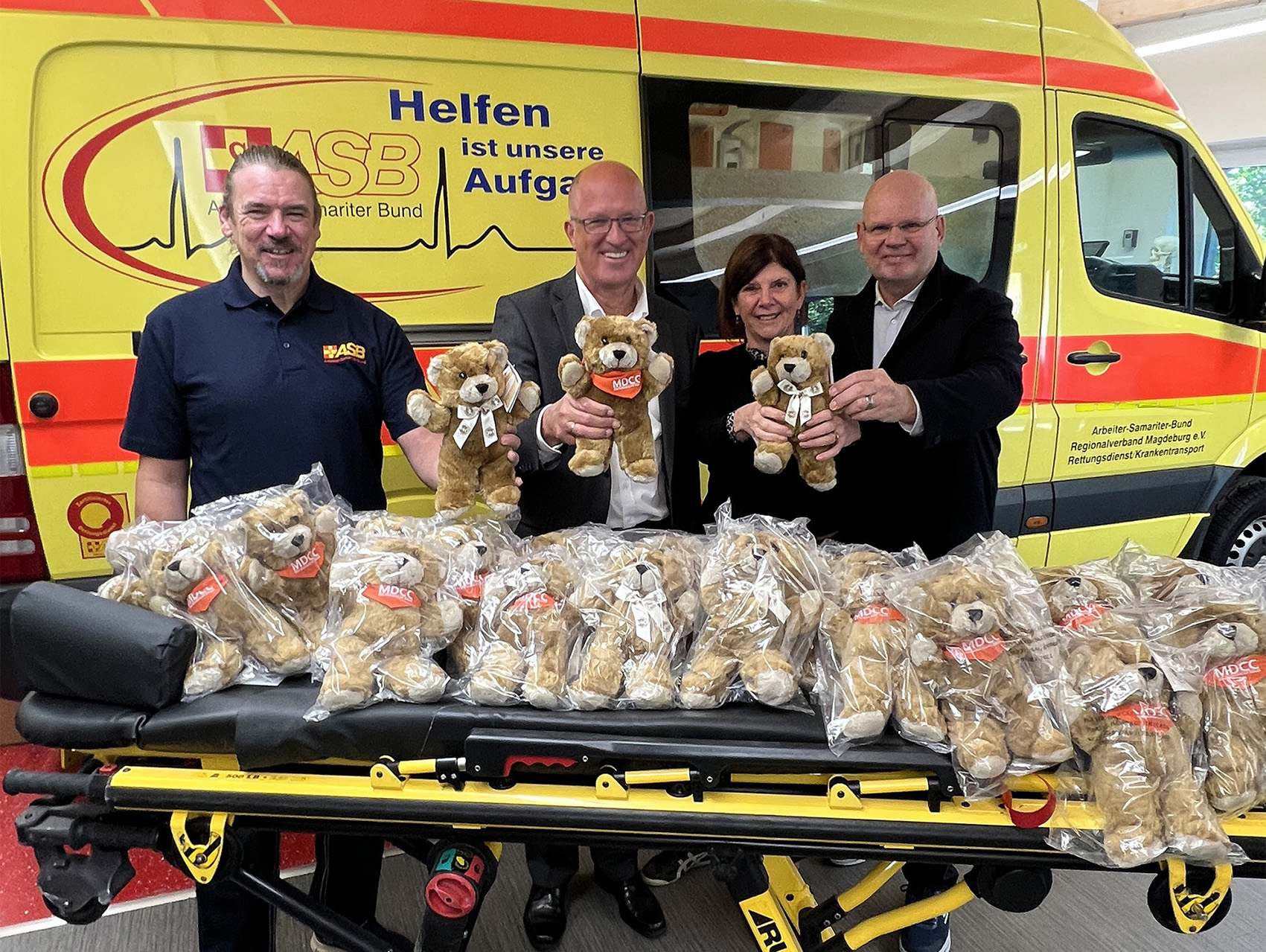 Teddys als Trostspender für Kinder in Notlagen